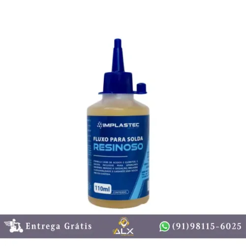 Fluxo Resinoso 110ml Implastec *ENTREGA GRÁTIS*