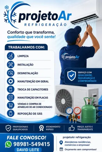 Serviço de refrigeração ar condicionado whatsapp *