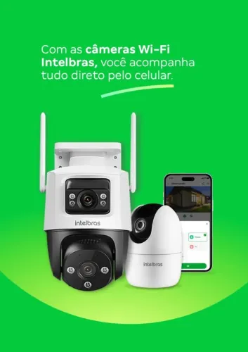 Câmeras de segurança Wi-Fi Intelbras