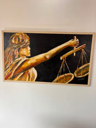Quadro ?Deusa da Justiça? - Ivaan Hansen - R$ 3.000,00