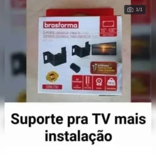 Para a sua TV suporte já dou instalado 