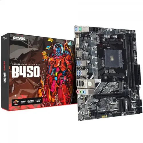 PLACA MAE AMD B450M PCYES
