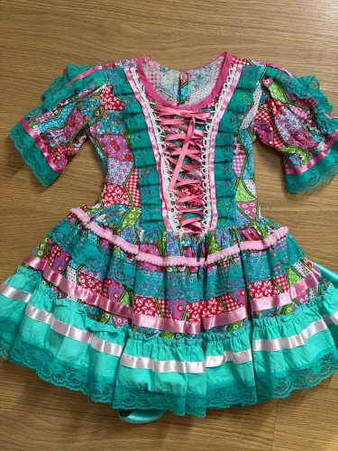 Vestido junino 2-3 anos