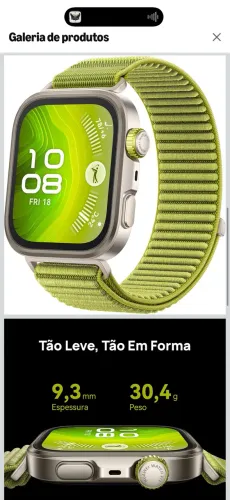 Smartwatch HUAWEI WATCH FIT 4 Pro, Verde