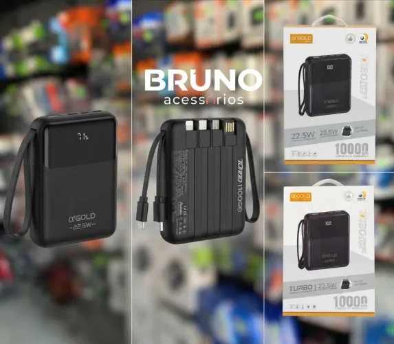 Carregador portatil power bank turbo 10000mah