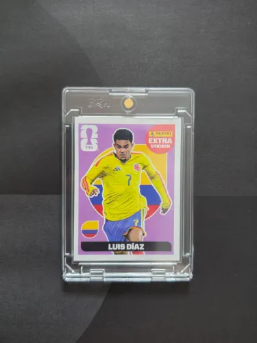 Figurinhas Legend Extra Sticker Luis Díaz, Florian Wirtz ou Alphonso Davies Lilás
