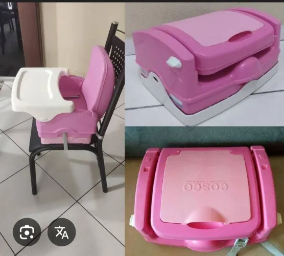 Kit Completo - Carrinho/bebê conforte e cadeira de alimentação 