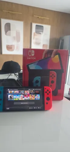 nintendo switch oled desbloqueado 512gb lotado de jogos