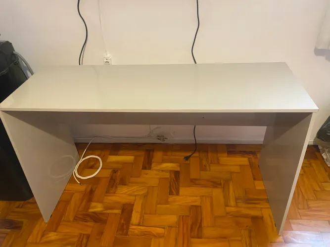 Mesa escrivaninha 130cm Nude/acinzentado