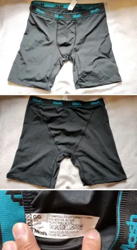 Cueca Boxer Mash + Insider pretas 2pçs