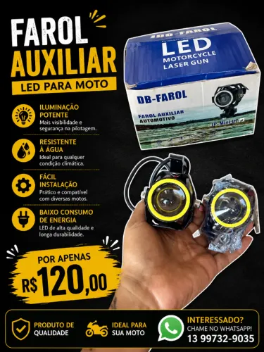 Farol auxiliar Moto