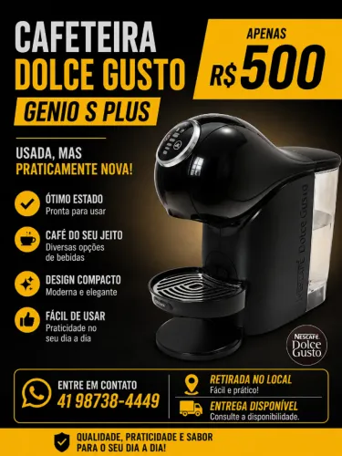 Cafeteira Dolce Gusto Genio S Plus