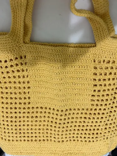 Bolsa de crochê + carteira laço 