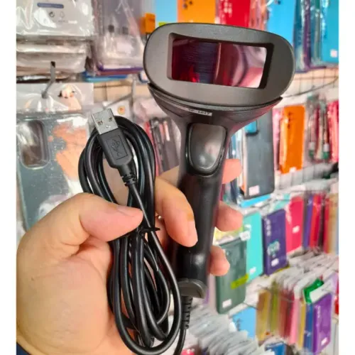 Leitor de código de barras com fio USB