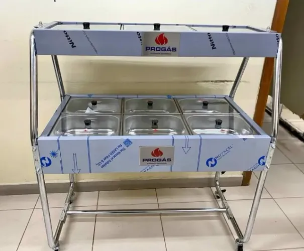 Buffet 6 Cubas  Quentes e 3 frias - Novo
