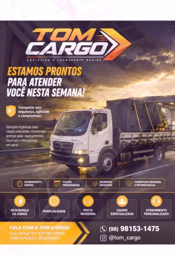 Frete em Carreta, ligue agora! 98?9?8153?0684 - TomCargo, sempre disponível para você!