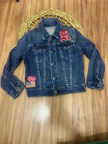 Jaqueta jeans Ralph Lauren Bear - 5 anos - impecável 