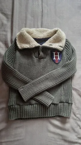 Casaco tricot infantil Tommy Hilfiger