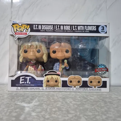 2 Pack Funko Pop E.T. in Disguise & E.T. in Robe (Exclusivo) E.T. O Extraterrestre<br>