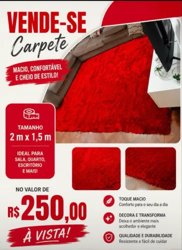 Carpete 250 reais