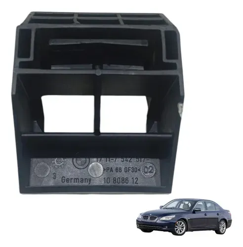 Suporte Fixacao Radiador Inferior Bmw 530i E60 3.0 2008 2009 Preto