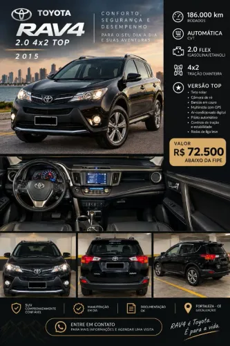 Toyota RAV4 2.0 Top 4X2 16V Aut. 2015