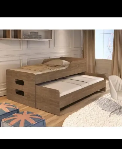 Cama com cama auxiliar