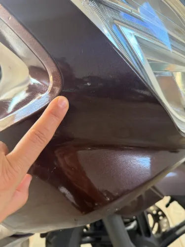 Carenagem moto Pcx marrom lado esquerdo