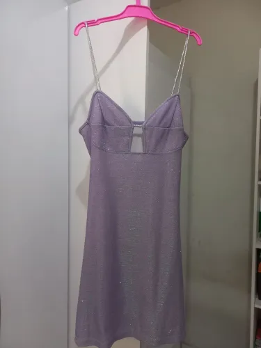 Vestido lilás brilhante shein