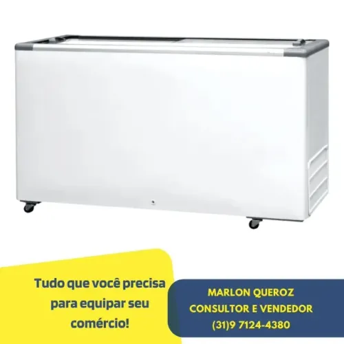 Congelador Horizontal Tampa de Vidro 503L Fricon