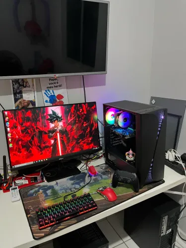 Pc gamer completo novo e com garantia - R5 + placa de vídeo - loja wyll informática