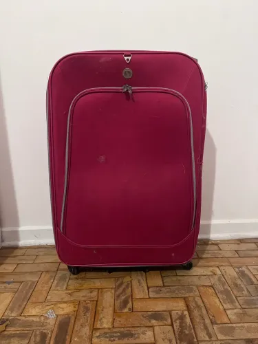 Mala de viagem grande rosa 23kg