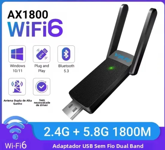 Adaptador Wi-Fi Dual Band