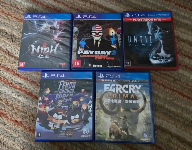 Diversos jogos de PS4
