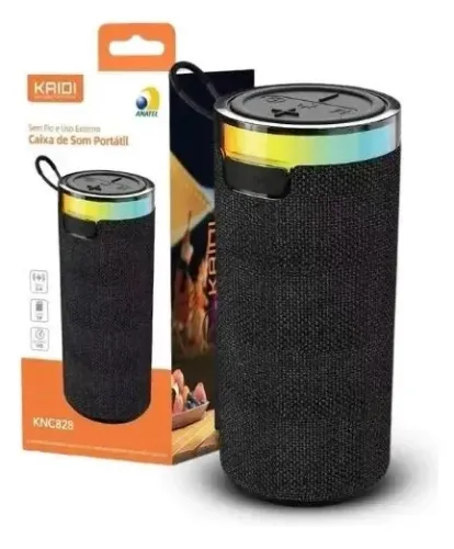 Caixa de Som Bluetooth Kaidi KNC828 - Compacta, Potente e Estilosa