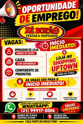 Oportunidade de emprego 