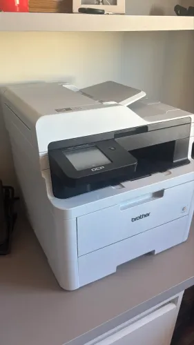 Impressora Multifuncional Laser Colorida Brother DCP-L3560CDW + Transformador ? Seminova