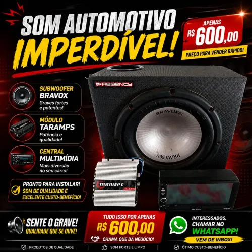 VENDO SOM AUTOMOTIVO COMPLETO