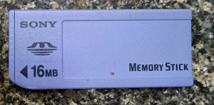 Cartão de memória Memory Stick 16MB