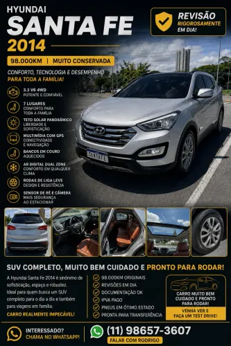 Hyundai Santa Fe GLS 3.3 V6 4X4 Tiptronic 2014