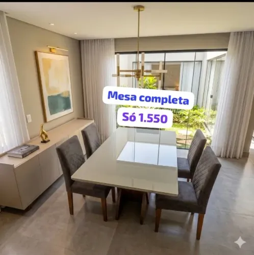 Aumente o nivel da sua cozinha com essa mesa elegante