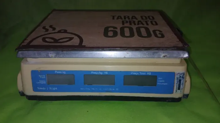 Balança Digital Comercial Toledo 3Light (15kg) - Prato Personalizado