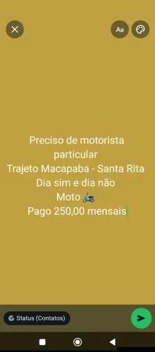 Motorista particular moto
