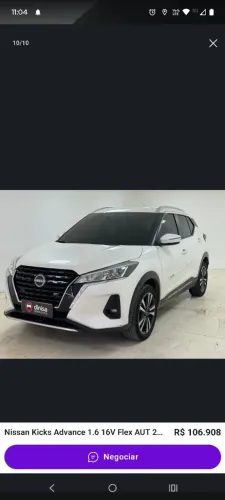 Nissan Kicks Advance 1.6 16V Flex AUT 2024