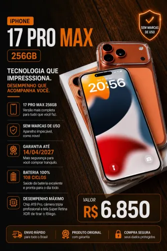 17 pro Max 256 LARANJA