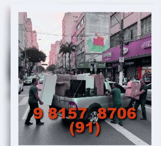 Mudança em (91) 9.8157+8706 André com melhor preço de domingo no Coqueiro e Mangueirão