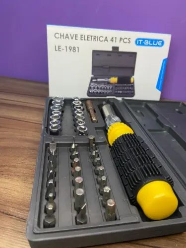 Chave Elétrica 41 Peças LE-1981 It Blue