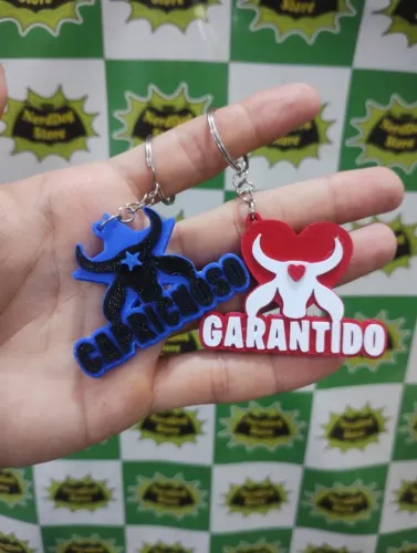Chaveiro Boi Bumbá Caprichoso e Garantido - NerdDog Store - Parintins Festival Folclórico