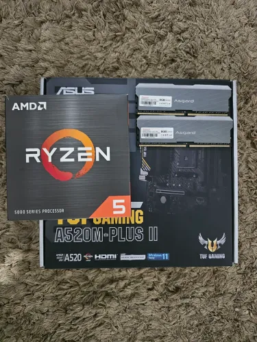 Kit Upgrade Ryzen 5 5600x A520m Asus Tuf 2x8gb 3200mhz Asgard 