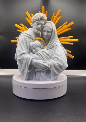 Imagem da sagrada família em 3D